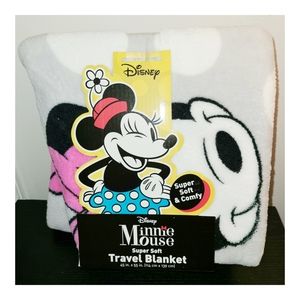 Disney Minnie Mouse Super Soft Travel Blanket NIP